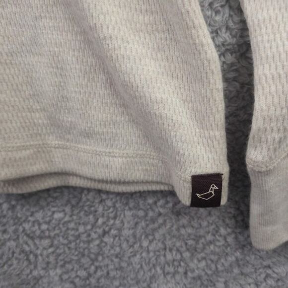 Alesbury Oatmeal Waffle Knit 1/4 Button Henley Long Sleeve T Shirt Men's Size XL - Picture 4 of 10